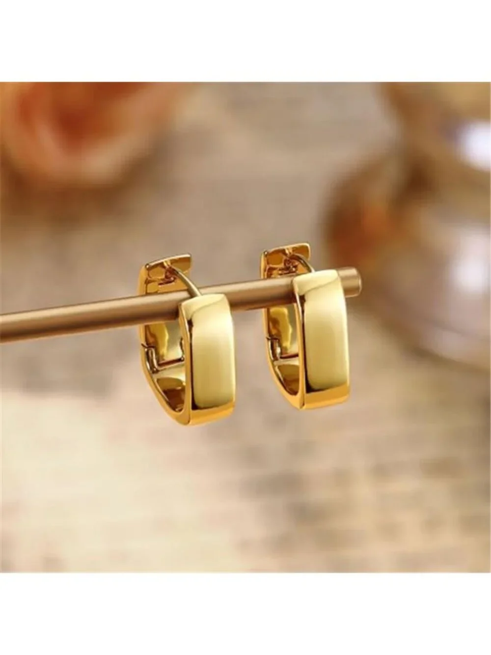 925 Sterling Silver Earrings for Women 14K Gold Filled Small Chunky
